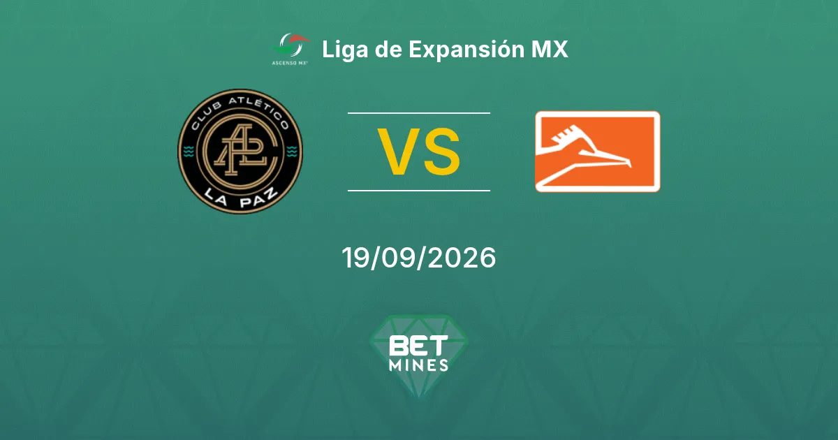 Palpite CA La Paz x Correcaminos UAT: Prévia e Análise da Partida | Liga de Expansión MX 19-09-2026