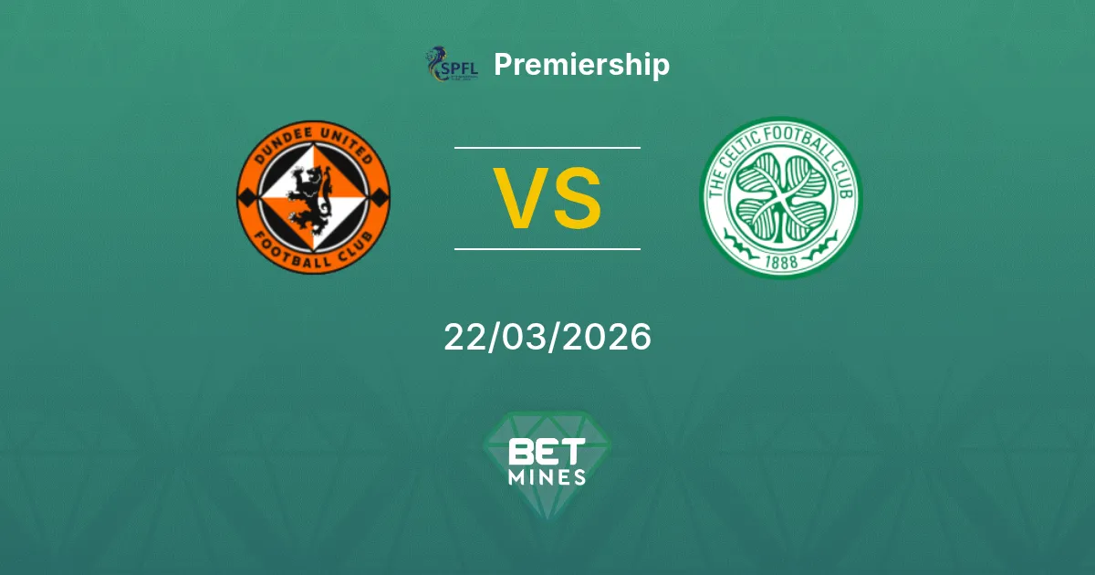 Dundee United vs Celtic Pronostico: Anteprima e Analisi della Partita | Premiership 22-03-2026