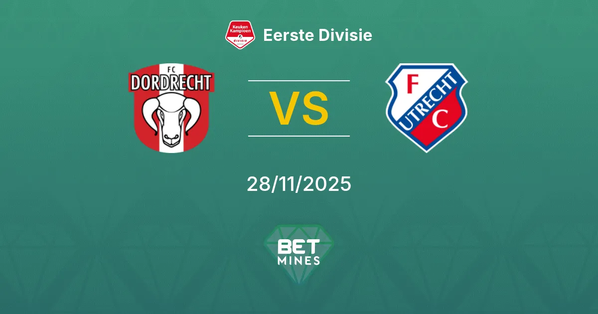 FC Dordrecht vs Jong FC Utrecht Prediction: Match Preview and Analysis | Eerste Divisie 28-11-2025