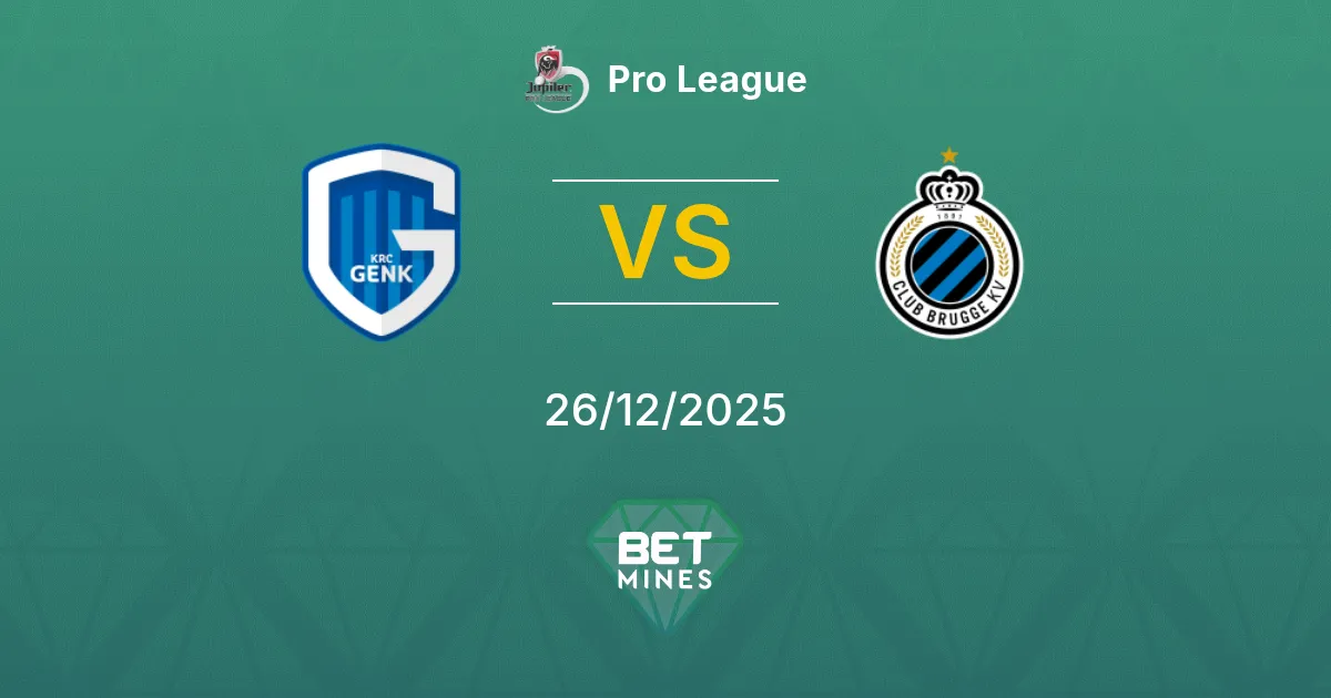 Genk vs Club Brugge Pronostico: Anteprima e Analisi del Match | Pro League 26-12-2025