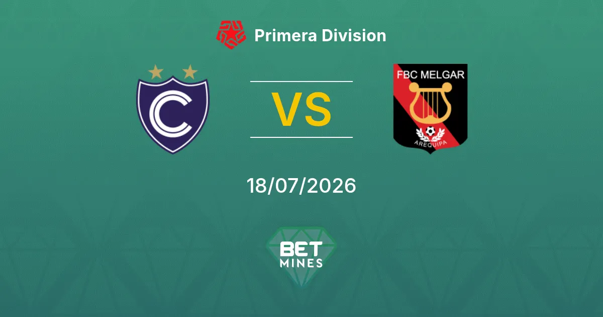 Cienciano x Melgar Palpite: Prévia e Análise da Partida | Primera Division 18-07-2026