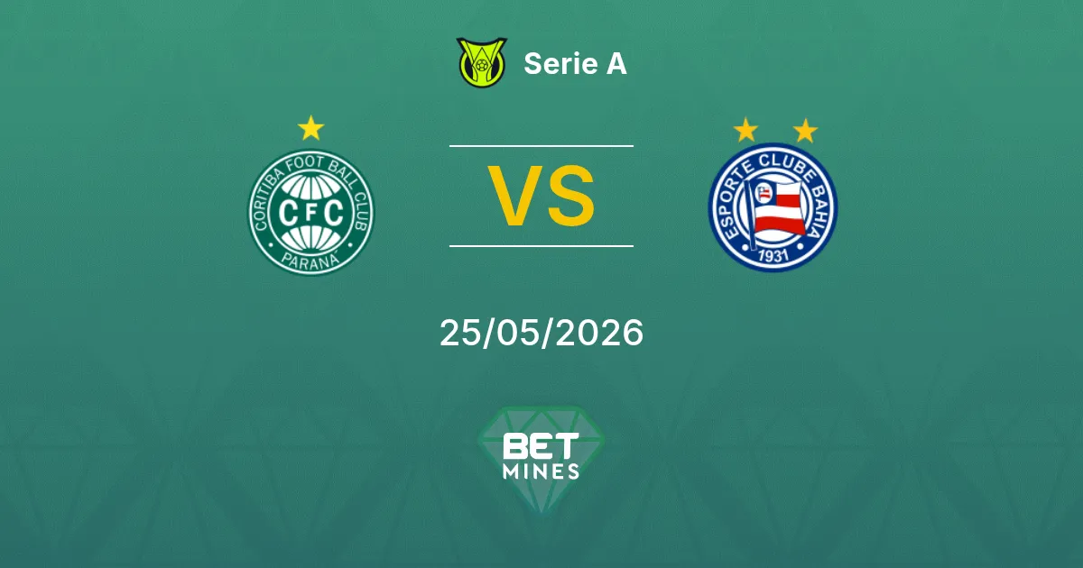 Coritiba x Bahia Palpite: Prévia e Análise da Partida | Série A 25-05-2026