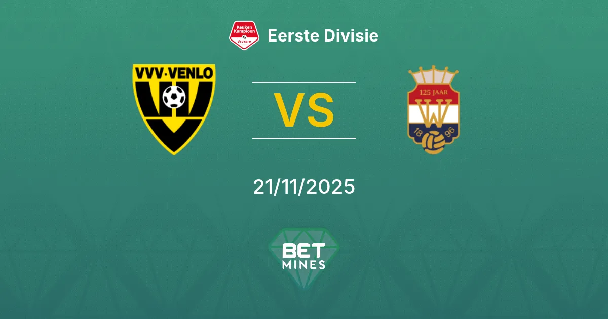 VVV-Venlo vs Willem II Pronóstico: Previa y Análisis del Partido | Eerste Divisie 21-11-2025