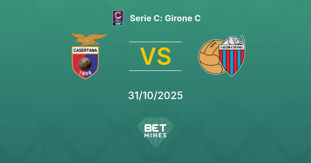 Casertana vs Catania Prediction: Match Preview and Analysis | Serie C: Girone C 31-10-2025