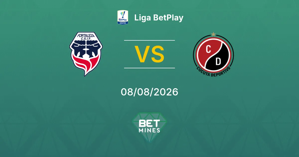 Pronostic Fortaleza CEIF vs Cúcuta Deportivo : Aperçu et Analyse du Match | Liga BetPlay 08-08-2026