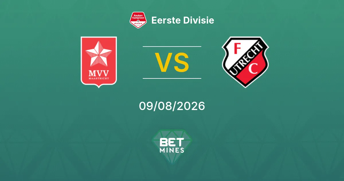 Palpite MVV Maastricht x Jong FC Utrecht: Prévia e Análise da Partida | Eerste Divisie 09-08-2026