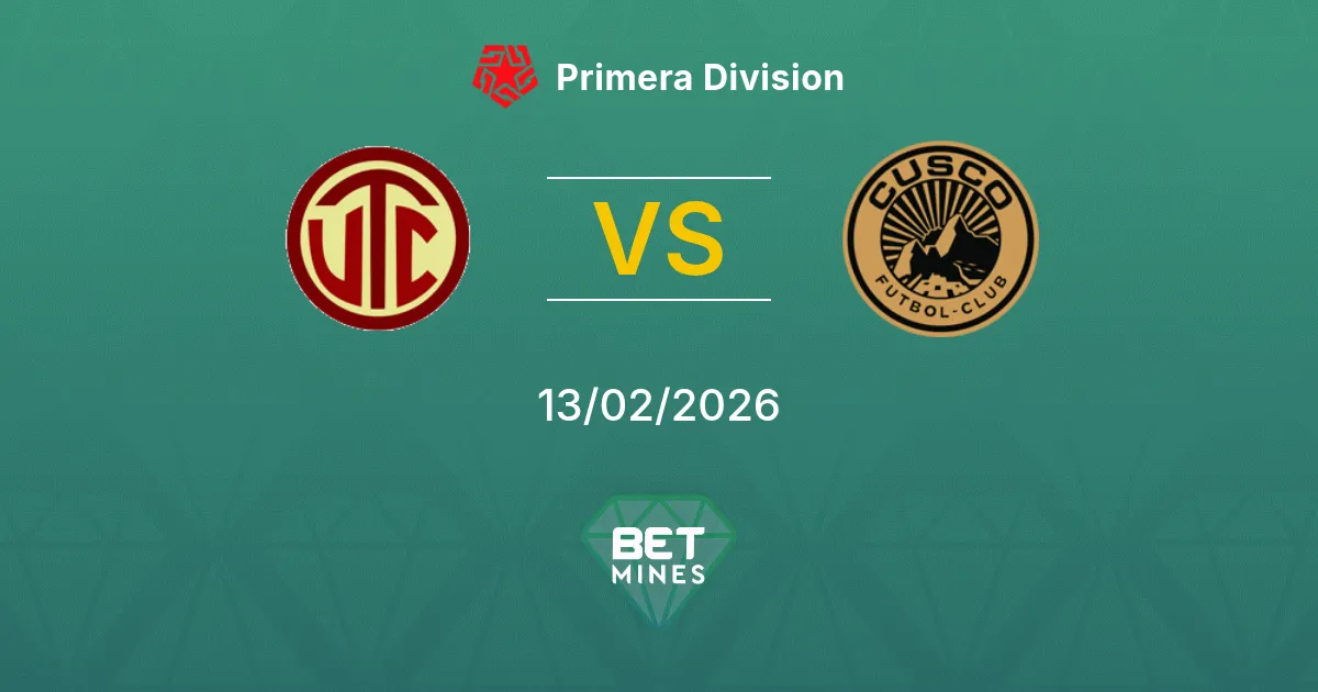 UTC Cajamarca vs Cusco FC Prediction: Match Preview and Analysis | Primera Division 13-02-2026
