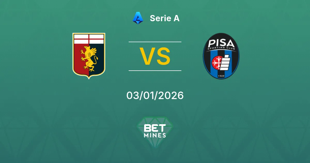 Genoa vs Pisa Pronostico: Anteprima e Analisi della Partita | Serie A 03-01-2026