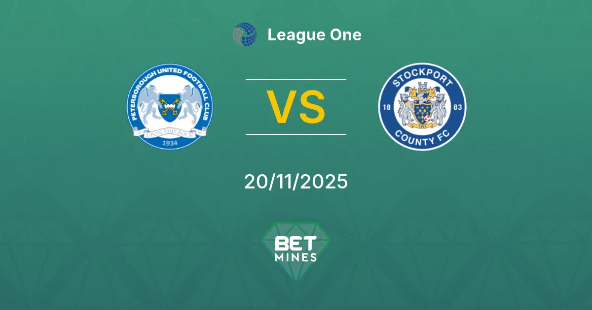 Peterborough United vs Stockport County Prediction: Match Preview and Analysis | League One 20-11-2025