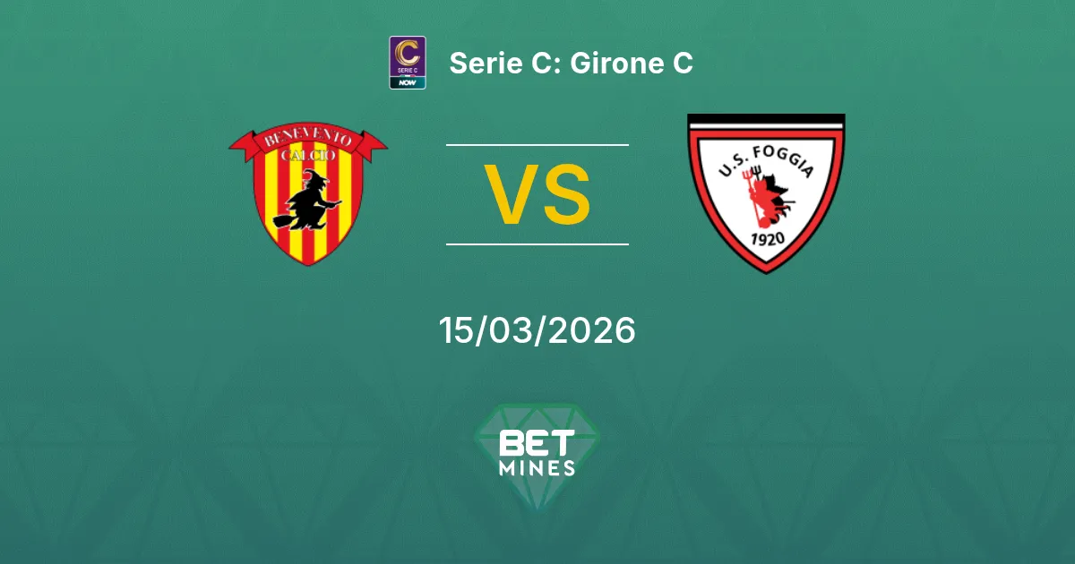 Benevento vs Foggia Prediction: Match Preview and Analysis | Serie C: Girone C 15-03-2026