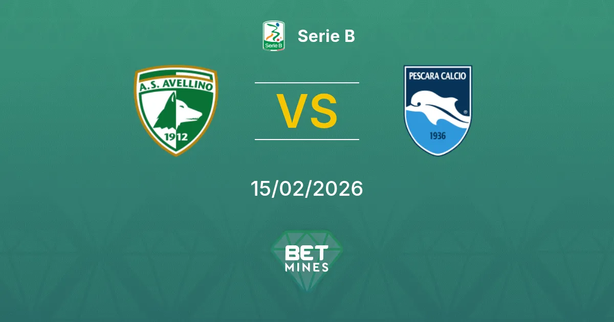Avellino x Pescara Palpite: Prévia e Análise da Partida | Série B 15-02-2026