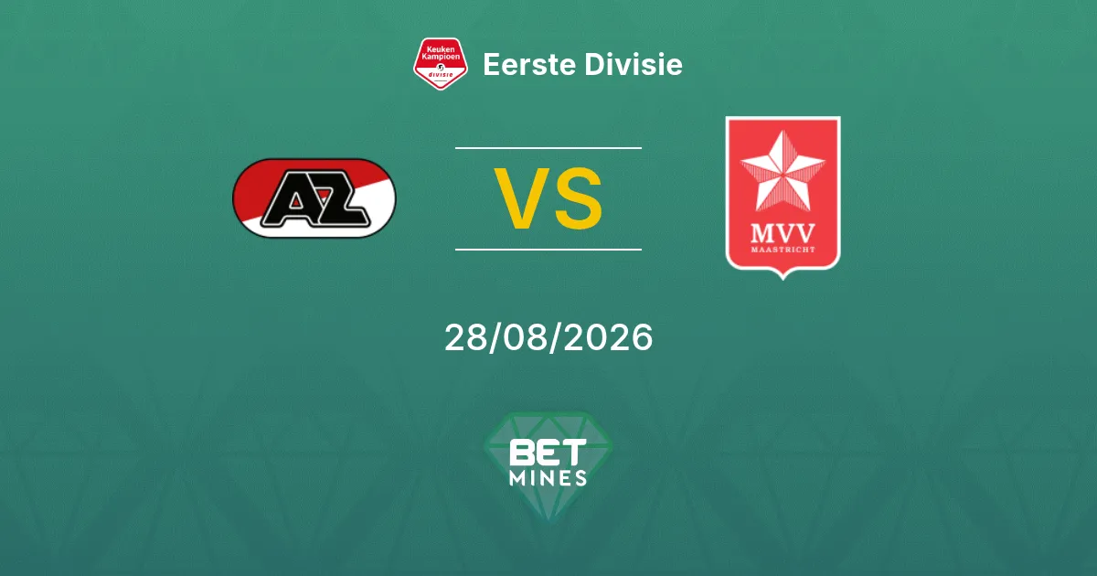 Jong AZ x MVV Maastricht Palpite: Prévia e Análise da Partida | Eerste Divisie 28-08-2026