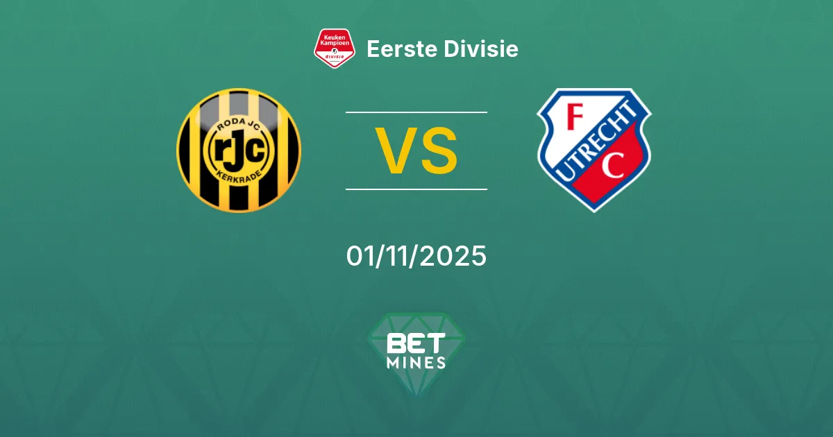 Roda JC Kerkrade vs Jong FC Utrecht Prediction: Match Preview and Analysis | Eerste Divisie 01-11-2025
