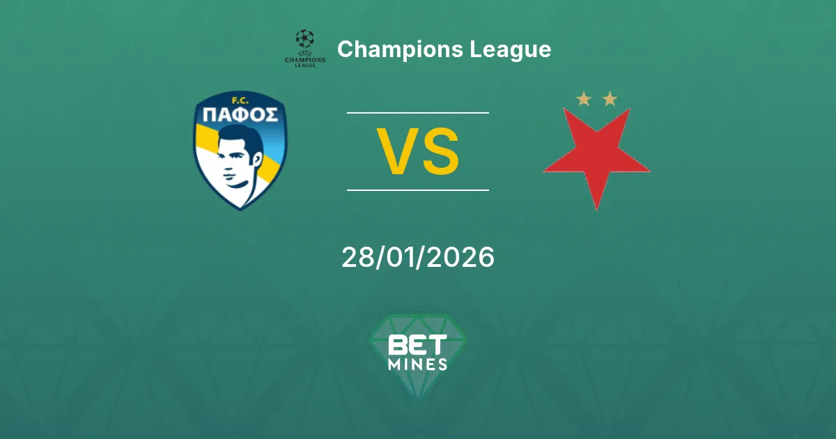 Pafos FC vs Slavia Praga Pronostico: Anteprima e Analisi | Champions League 28-01-2026