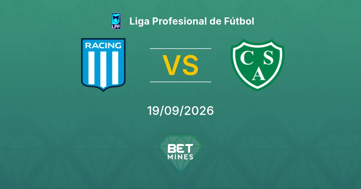 Palpite Racing Club x Sarmiento: Prévia e análise da partida | Liga Profesional de Fútbol 19-09-2026