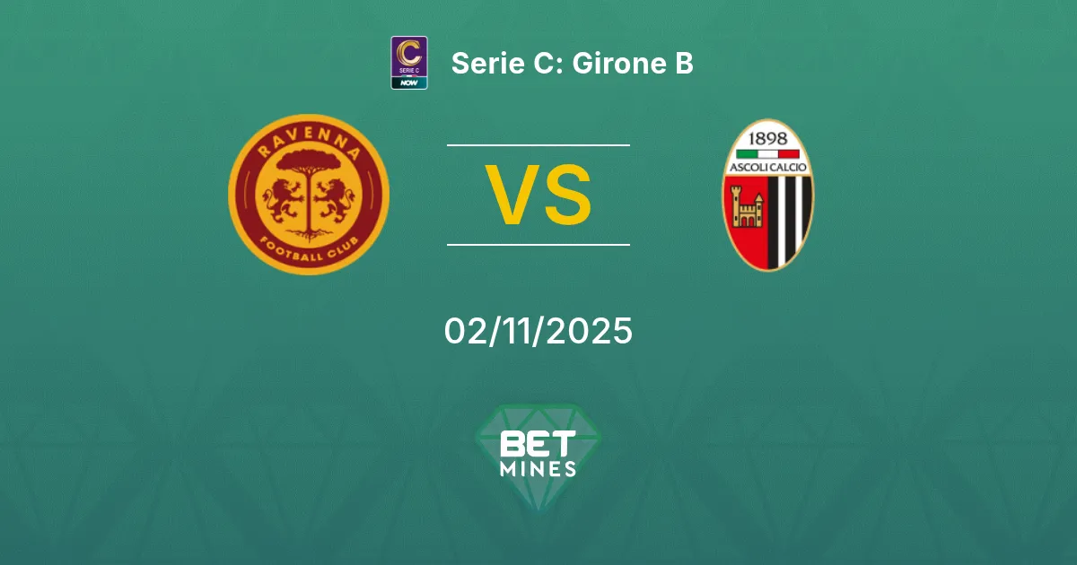 Ravenna vs Ascoli Prediction: Match Preview and Analysis | Serie C: Girone B 02-11-2025