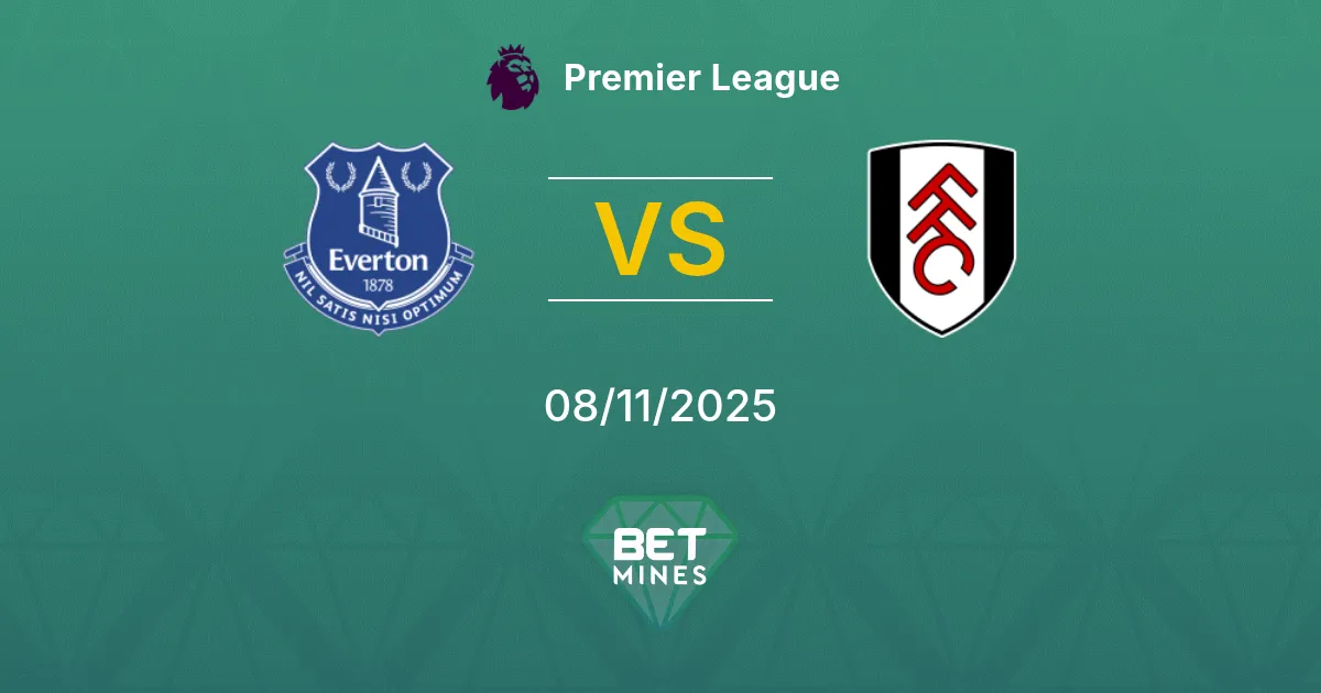 Everton vs Fulham Prediction: Match Preview and Analysis | Premier League 08-11-2025