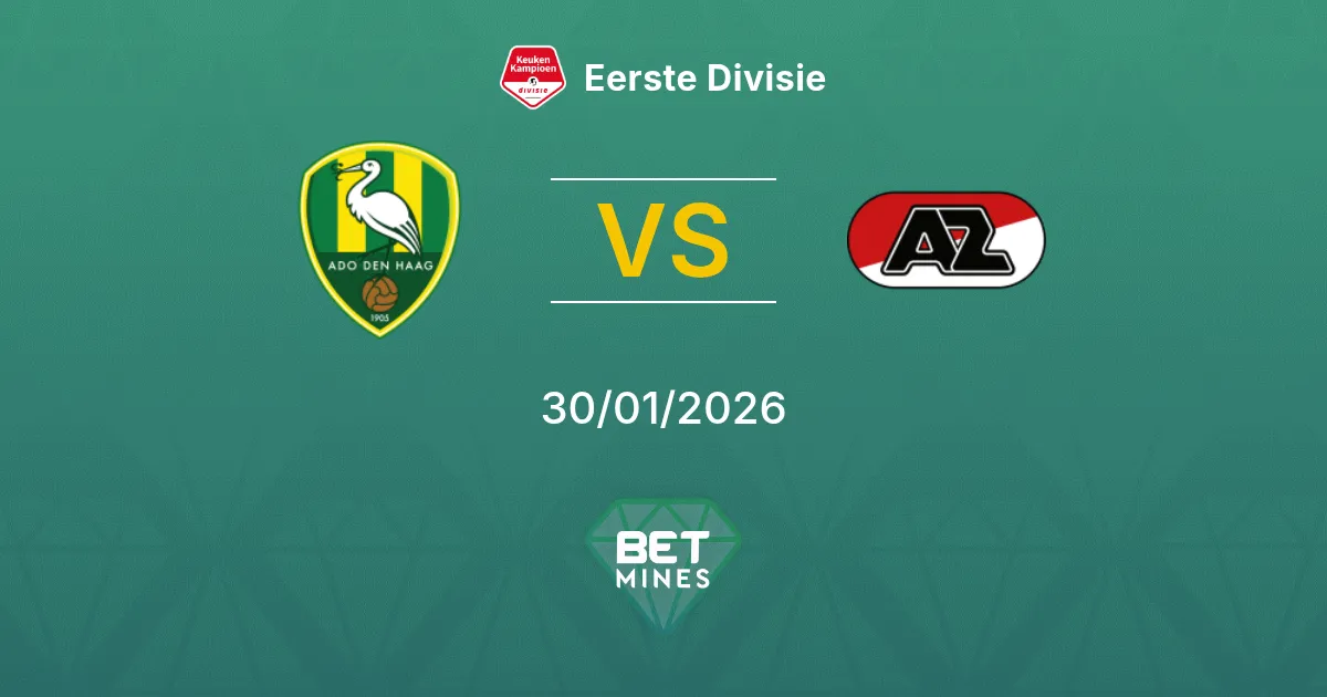 ADO Den Haag vs Jong AZ Prediction: Match Preview and Analysis | Eerste Divisie 30-01-2026