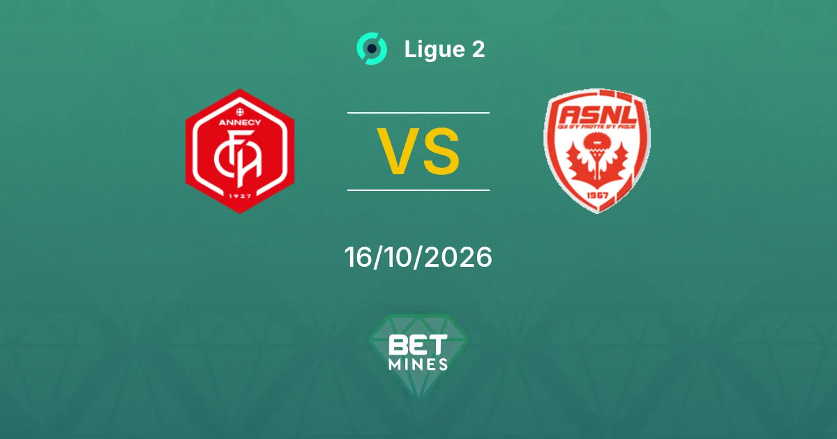 Annecy x Nancy Palpite: prévia e análise da partida | Ligue 2 16-10-2026