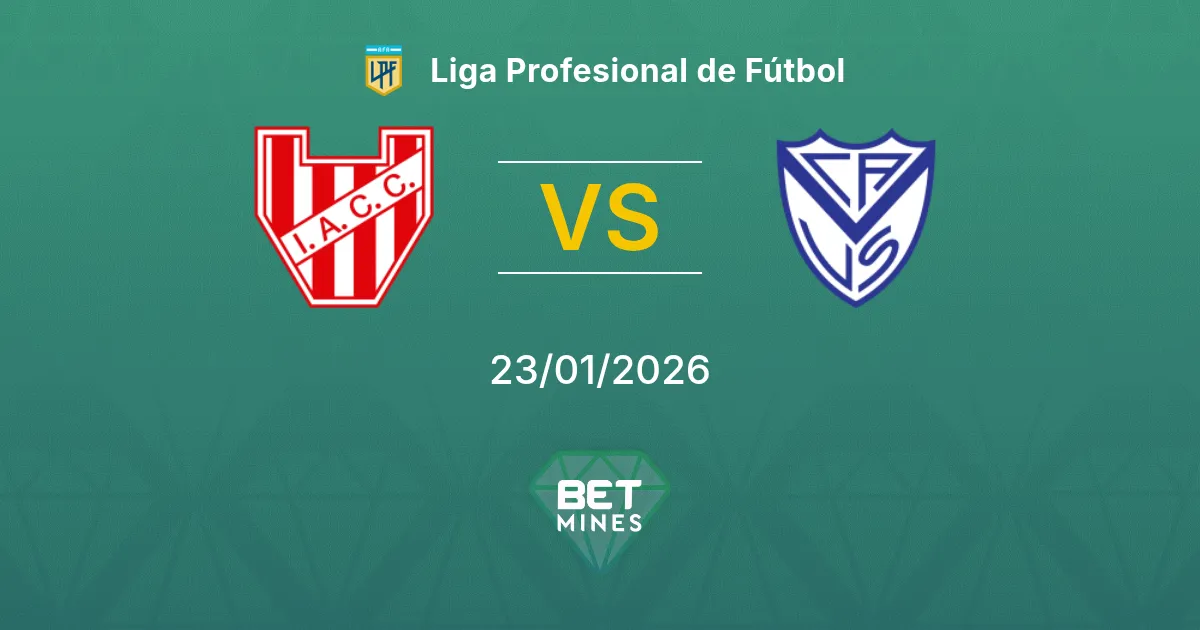 Instituto vs Vélez Sarsfield Prediction: Match Preview and Analysis | Liga Profesional de Fútbol 23-01-2026