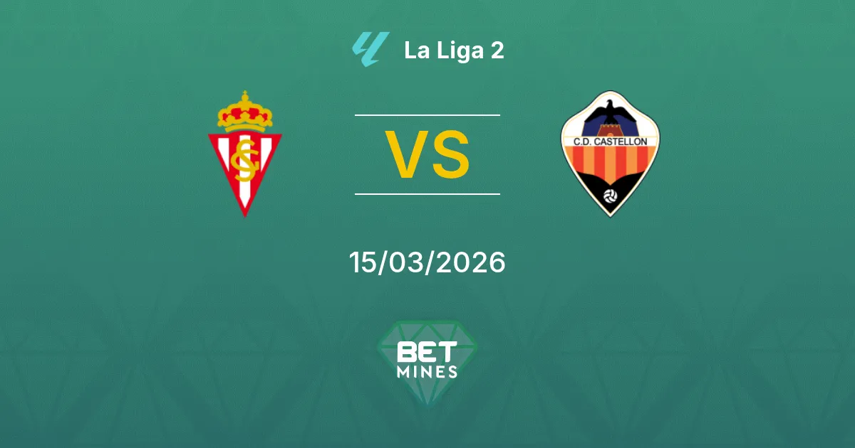Sporting Gijón vs Castellón Prediction: Match Preview and Analysis | La Liga 2 15-03-2026