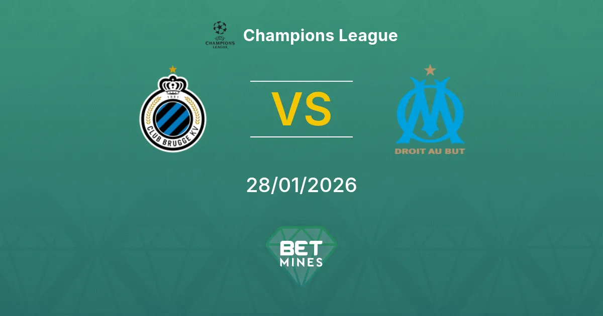 Club Brugge vs Olympique Marseille Prediction: Match Preview and Analysis | Champions League 28-01-2026