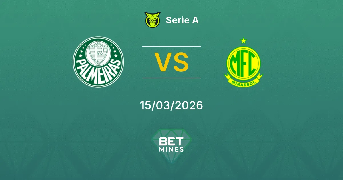 Palmeiras vs Mirassol Prediction: Match Preview and Analysis | Serie A 15-03-2026