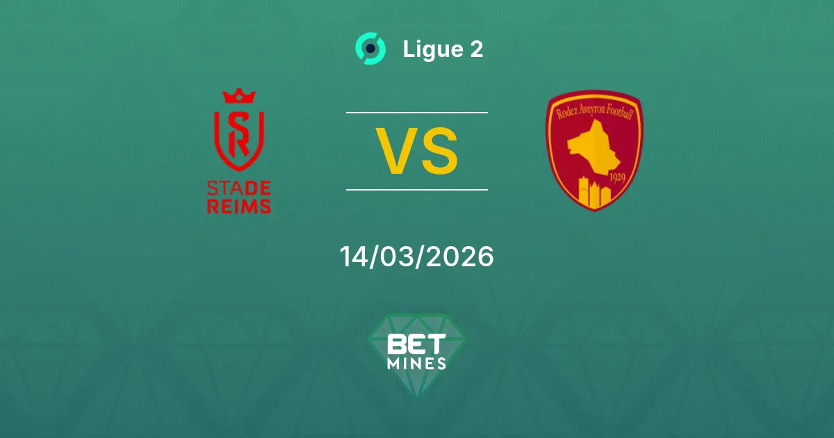 Reims vs Rodez Prediction: Match Preview and Analysis | Ligue 2 14-03-2026