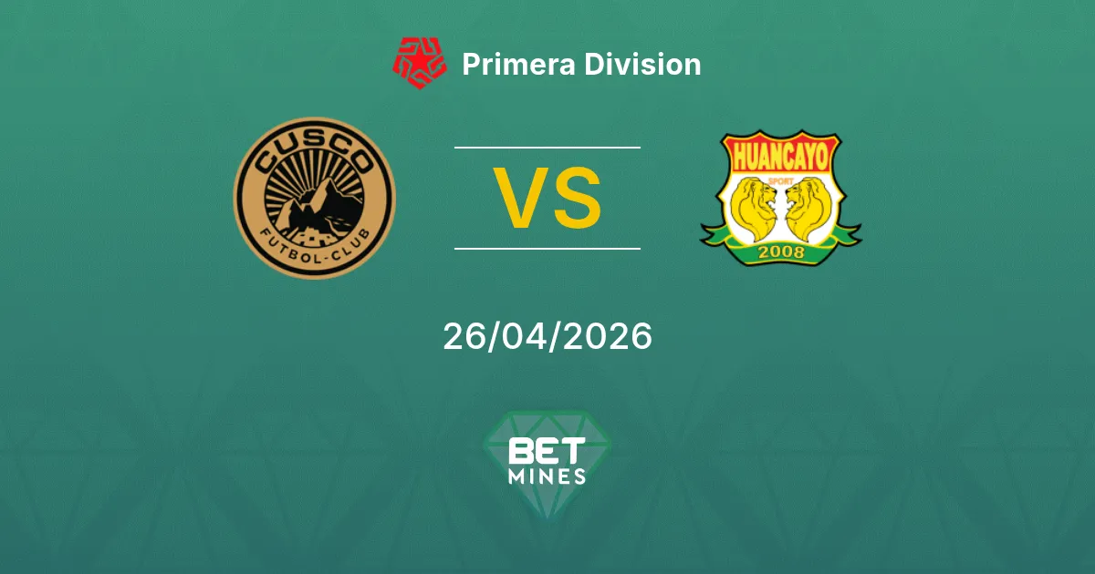 Cusco FC vs Sport Huancayo Pronostico: Anteprima e Analisi della Partita | Primera Division 26-04-2026