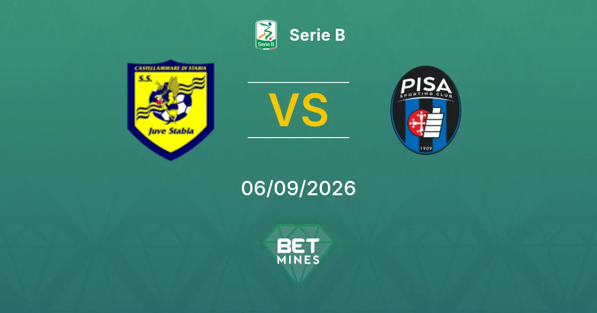 Pronostico Juve Stabia vs Pisa: Anteprima e Analisi della Partita | Serie B 06-09-2026