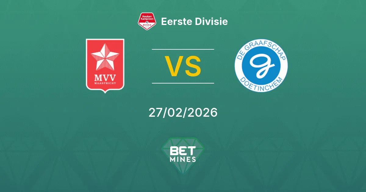 MVV Maastricht vs De Graafschap Pronostic : Aperçu et Analyse du Match | Eerste Divisie 27-02-2026
