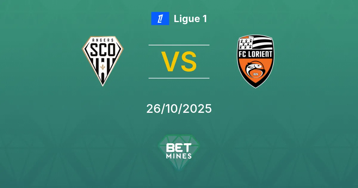 Angers SCO vs Lorient Prediction: Match Preview and Analysis | Ligue 1 26-10-2025