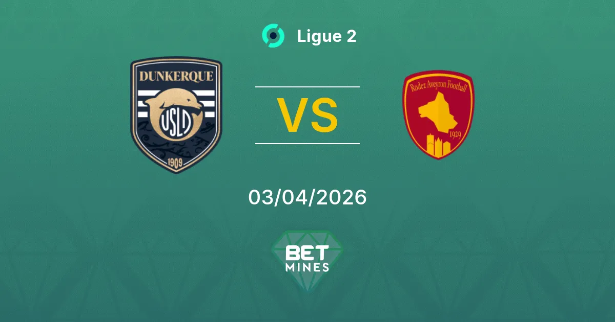 Dunkerque vs Rodez Pronóstico: Previa y Análisis del Partido | Ligue 2 03-04-2026