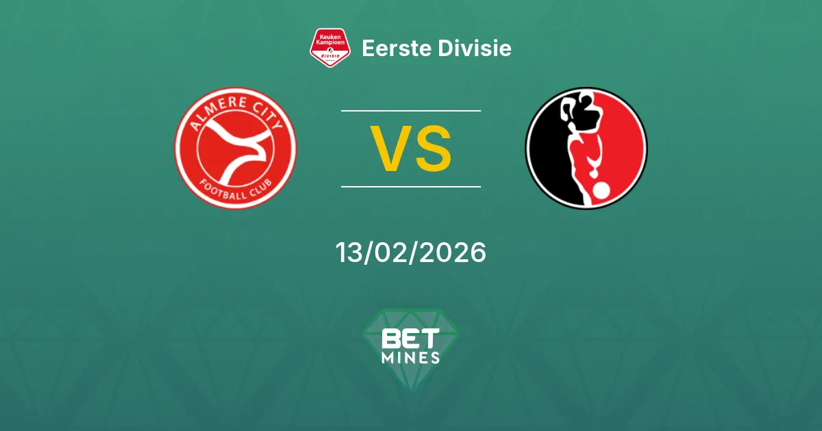 Almere City vs Helmond Sport Prediction: Match Preview and Analysis | Eerste Divisie 13-02-2026