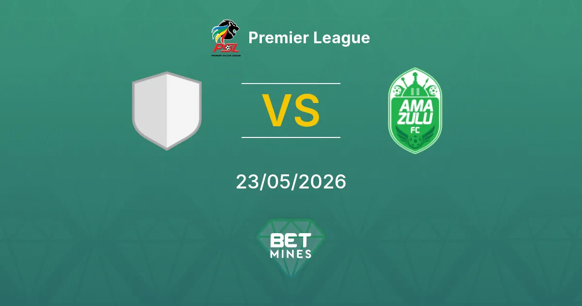 Durban City x AmaZulu Palpite: Prévia e Análise da Partida | Premier League 23-05-2026