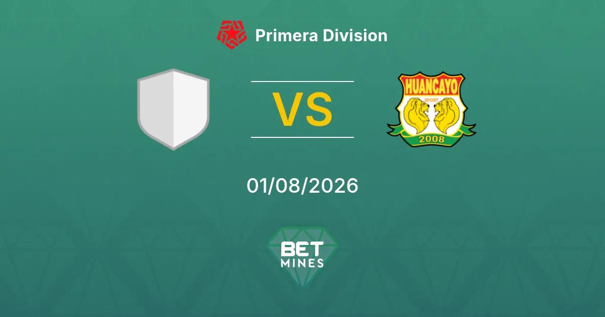 Pronostic FC Cajamarca vs Sport Huancayo : Aperçu et Analyse du Match | Primera Division 01-08-2026