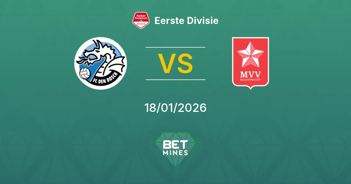 FC Den Bosch vs MVV Maastricht Prediction: Match Preview and Analysis | Eerste Divisie 18-01-2026