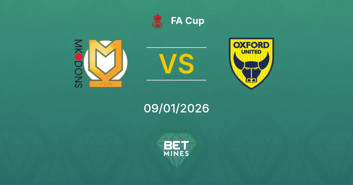 Milton Keynes Dons vs Oxford United Pronostico: Anteprima e Analisi della Partita | FA Cup 09-01-2026