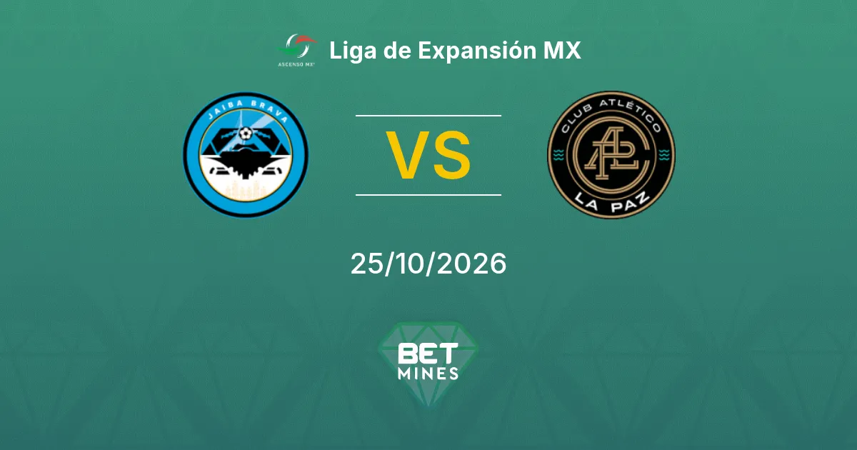Jaiba Brava vs CA La Paz Prediction: Match Preview and Analysis | Liga de Expansión MX 25-10-2026