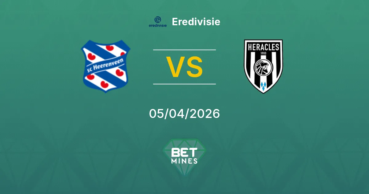 SC Heerenveen vs Heracles Almelo Pronóstico: Previa y Análisis del Partido | Eredivisie 05-04-2026