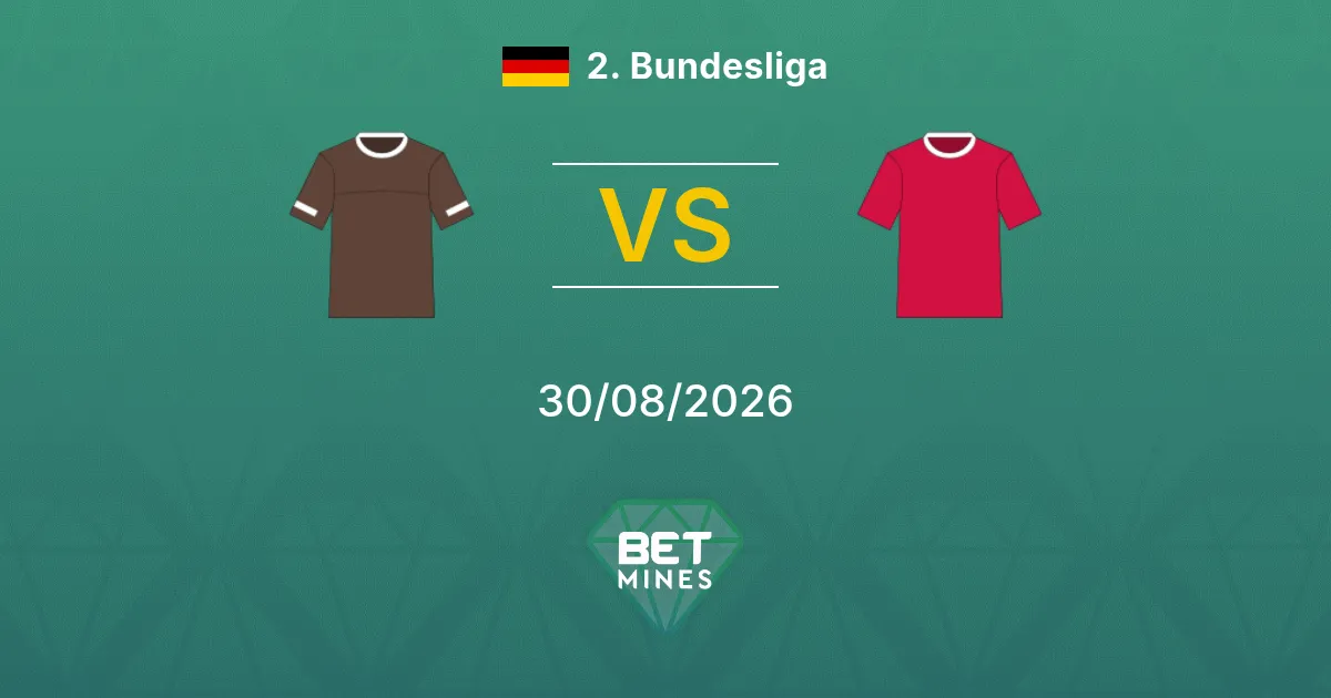 Pronostic St. Pauli vs Kaiserslautern : Aperçu et Analyse du Match | 2. Bundesliga 30-08-2026