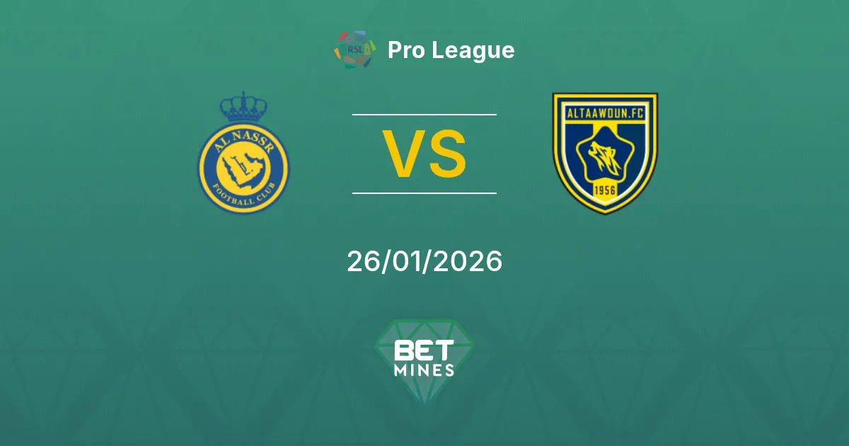 Al Nassr vs Al Taawoun Prediction: Match Preview and Analysis | Pro League 26-01-2026