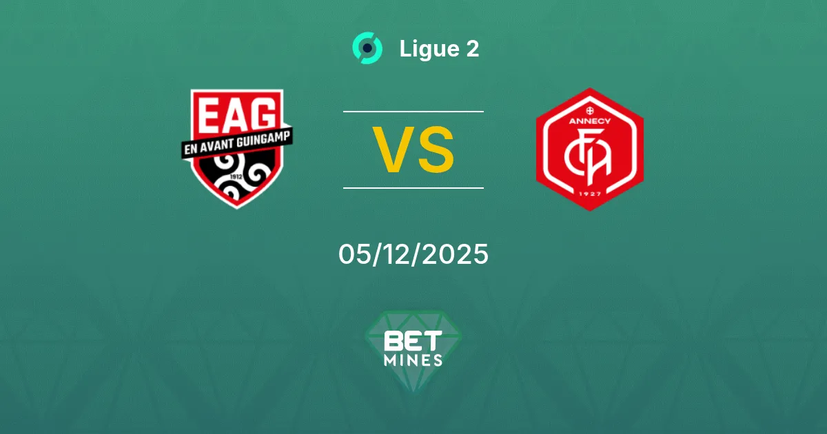 Guingamp vs Annecy Prediction: Match Preview and Analysis | Ligue 2 05-12-2025