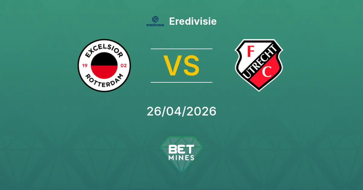 Excelsior vs FC Utrecht Pronostico: Anteprima e Analisi della Partita | Eredivisie 26-04-2026