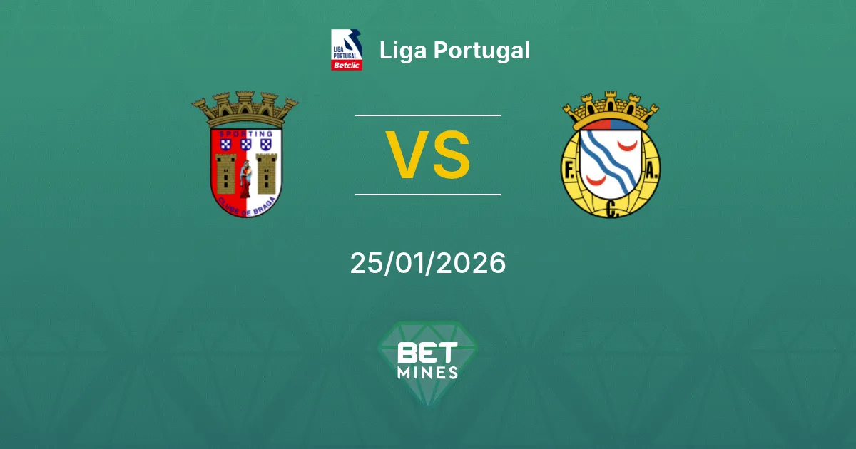 Sporting Braga vs Alverca Prediction: Match Preview and Analysis | Liga Portugal 25-01-2026