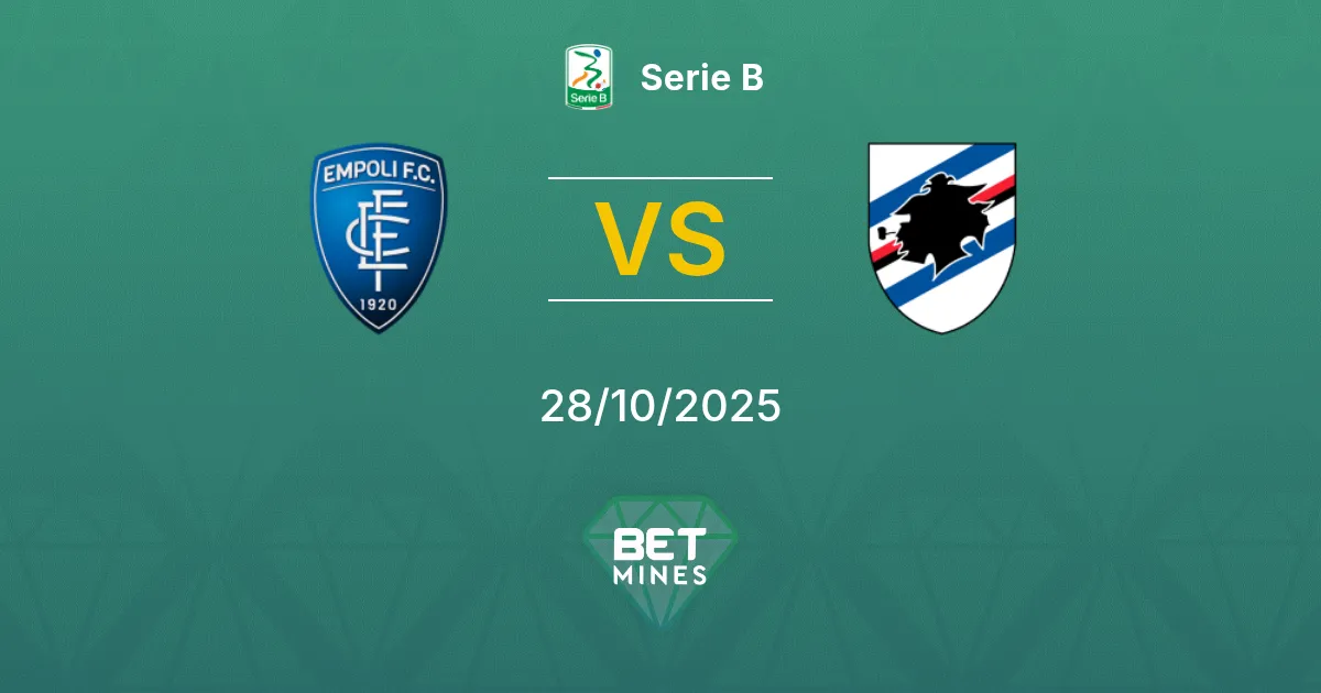 Empoli vs Sampdoria Prediction: Match Preview and Analysis | Serie B 28-10-2025