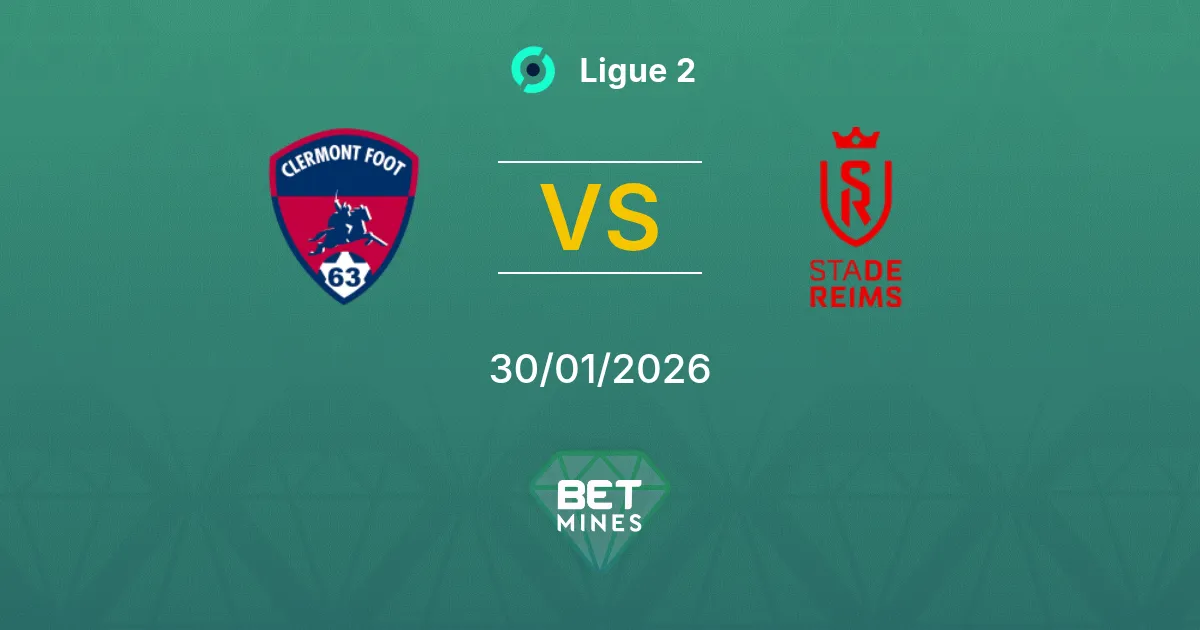 Clermont vs Reims Prediction: Match Preview and Analysis | Ligue 2 30-01-2026