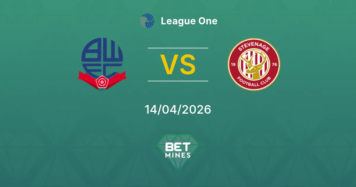 Bolton Wanderers vs Stevenage Pronóstico: Previa y Análisis del Partido | League One 14-04-2026
