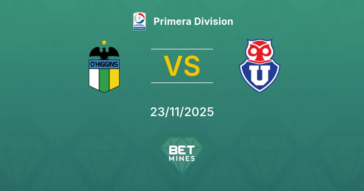 O'Higgins vs Universidad Chile Prediction: Match Preview and Analysis | Primera Division 23-11-2025
