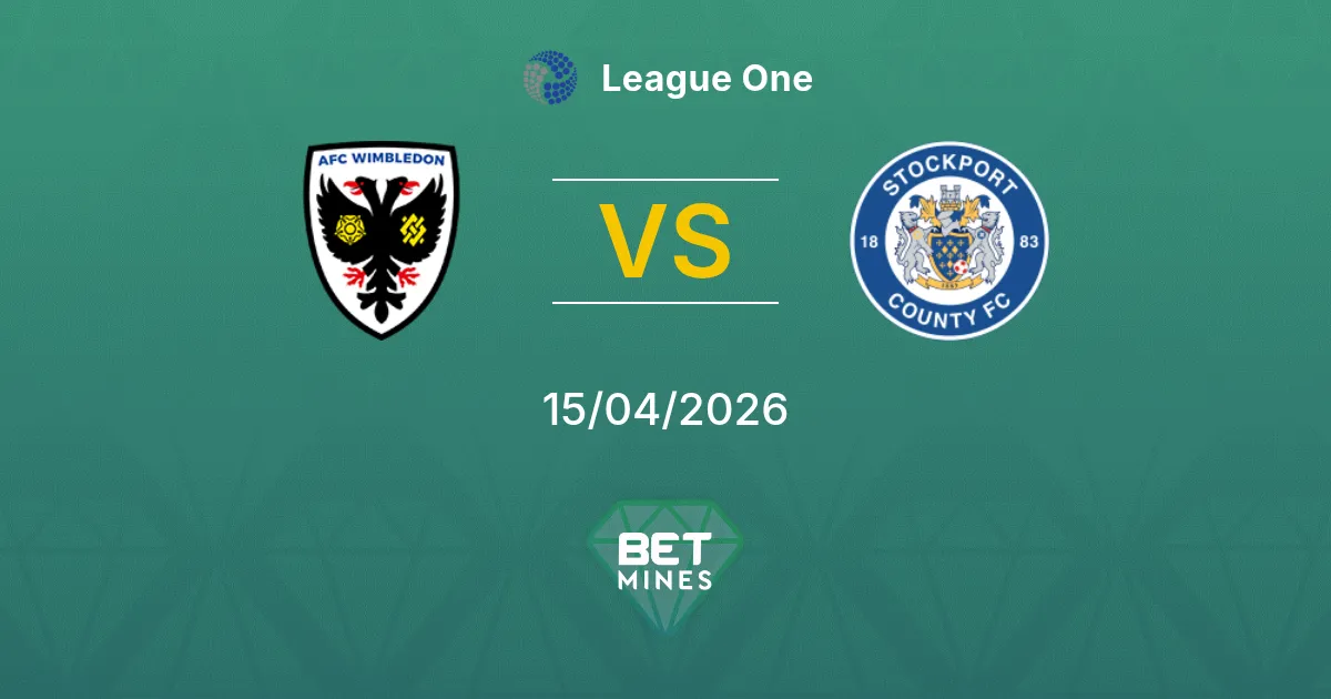 AFC Wimbledon vs Stockport County Pronóstico: Previa y Análisis del Partido | League One 15-04-2026